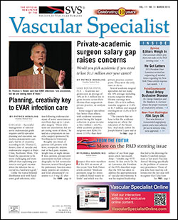 The March issue of Vascular Specialist is now online