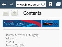 Journal of Vascular Surgery Web Site Enhancements