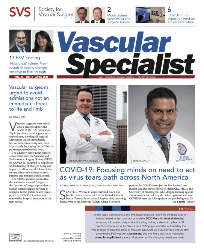 Vascular Specialist–April 2020