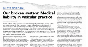 ‘Do not blame the legal system for the present state of medical malpractice’