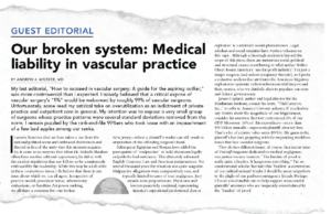 ‘Do not blame the legal system for the present state of medical malpractice’