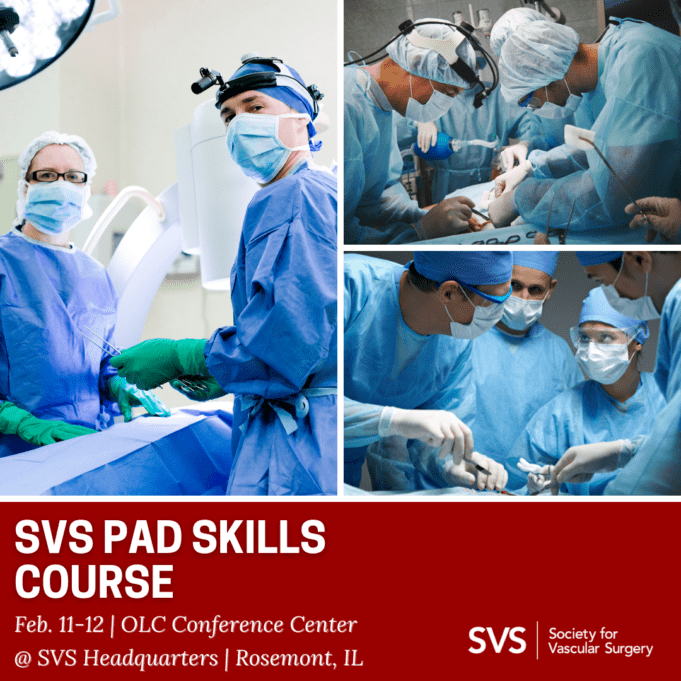 SVS PAD course postponed