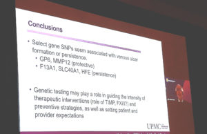 Select gene SNPs found to be associated with venous ulcer formation and persistence
