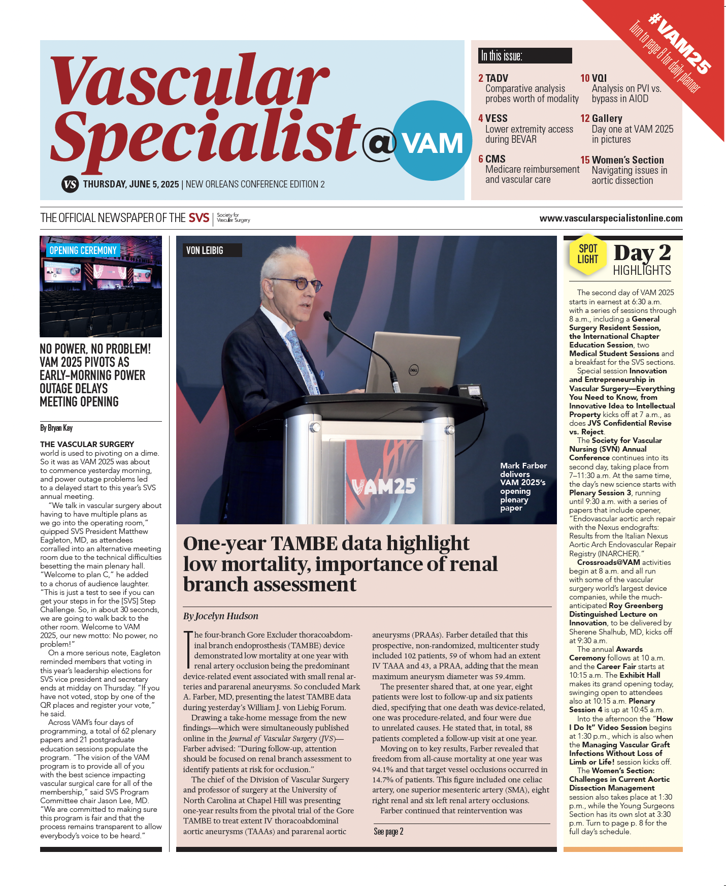 Vascular Specialist@VAM Conference Edition 2