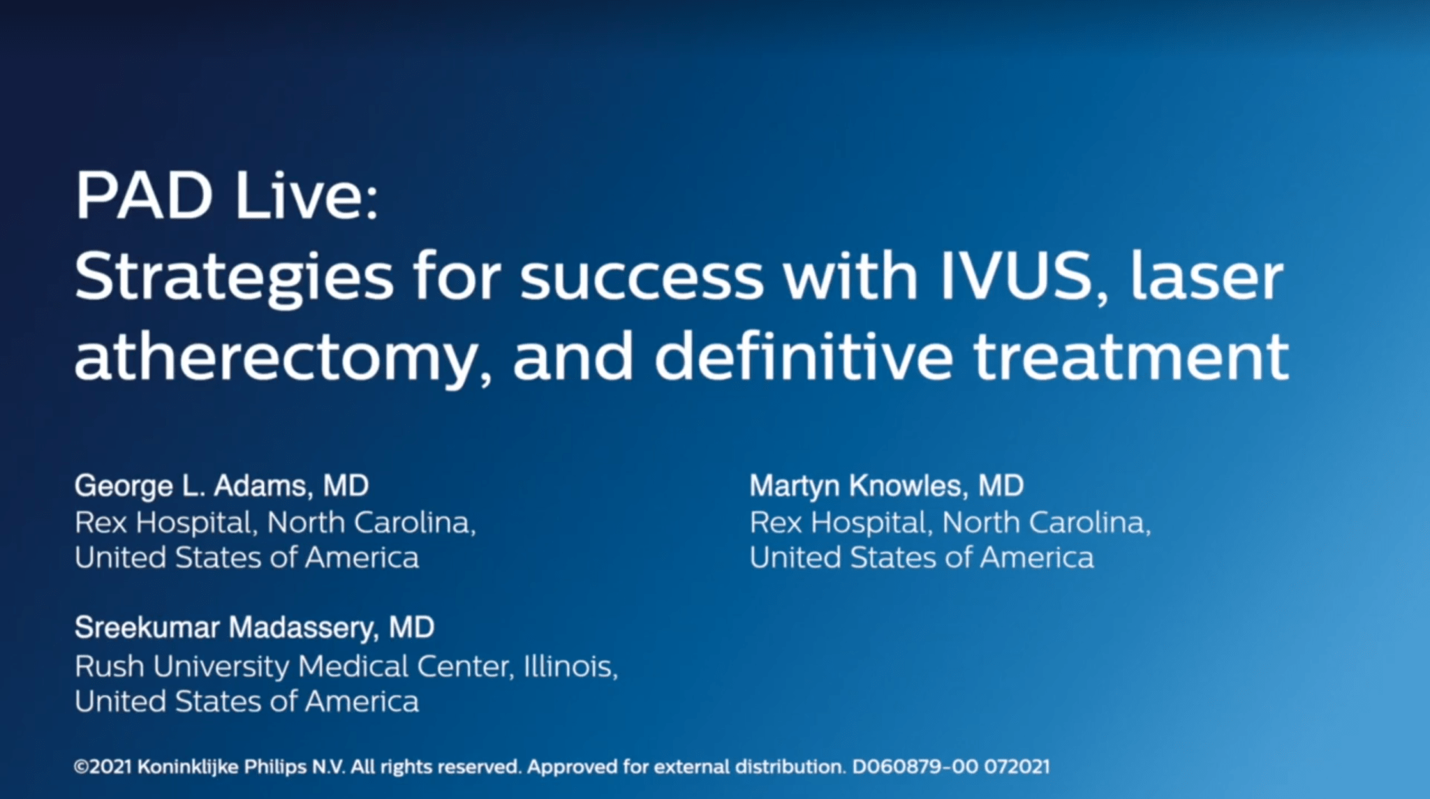 PAD live: Strategies for success with IVUS, laser atherectomy and ...
