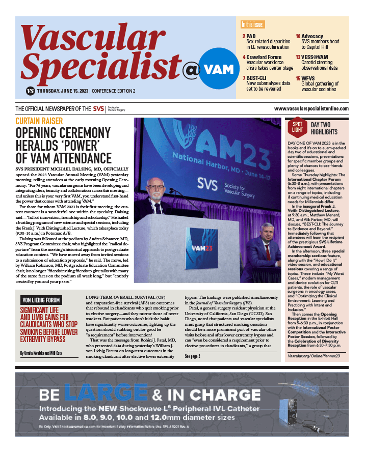 Vascular Specialist@VAM–Conference Edition 2