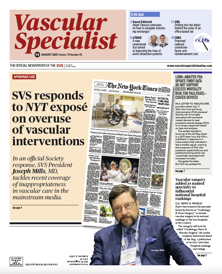 Vascular Specialist–August 2023 - Vascular Specialist